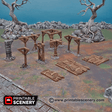 Tabletop Terrain Scatter Terrain Scaffolding and Support Columns - Scatter Terrain