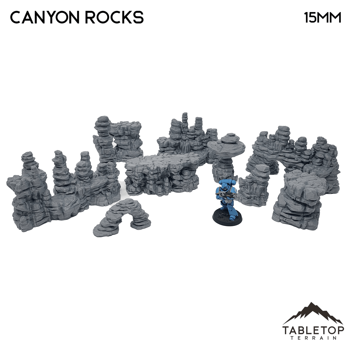 Tabletop Terrain Scatter Terrain Sci-Fi Desert Canyon Rocks - Scatter Terrain