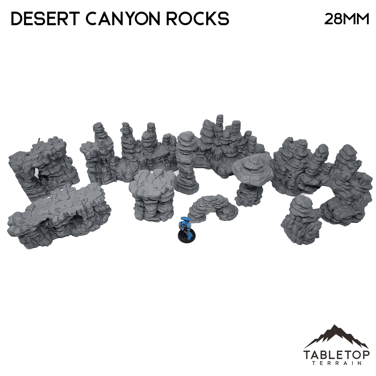 Tabletop Terrain Scatter Terrain Sci-Fi Desert Canyon Rocks - Scatter Terrain
