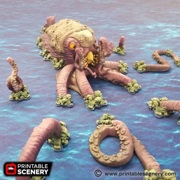 Tabletop Terrain Scatter Terrain The Kraken - Pirate Scatter Terrain