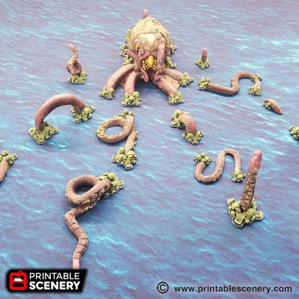 Tabletop Terrain Scatter Terrain The Kraken - Pirate Scatter Terrain