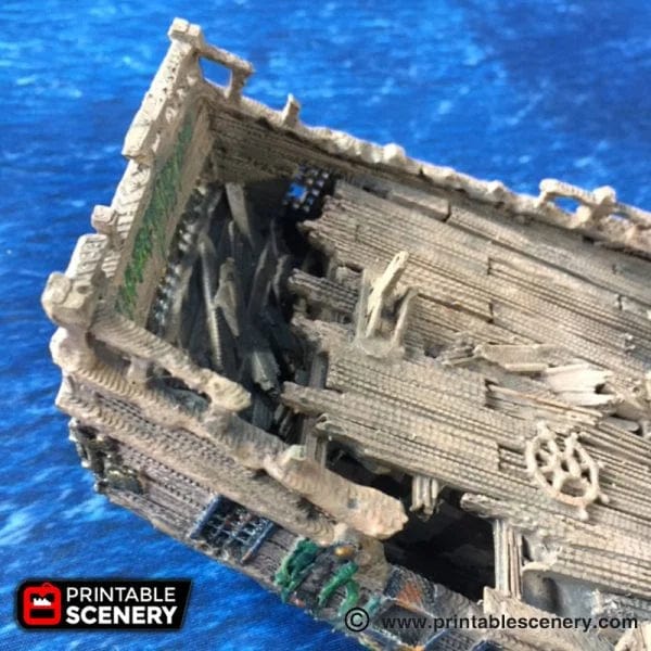 Tabletop Terrain Scatter Terrain The Wreck - Pirate Scatter Terrain