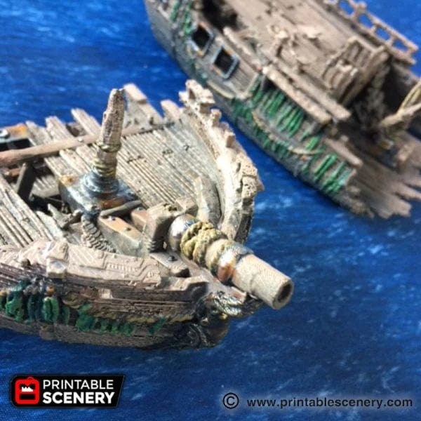 Tabletop Terrain Scatter Terrain The Wreck - Pirate Scatter Terrain
