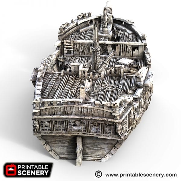 Tabletop Terrain Scatter Terrain The Wreck - Pirate Scatter Terrain