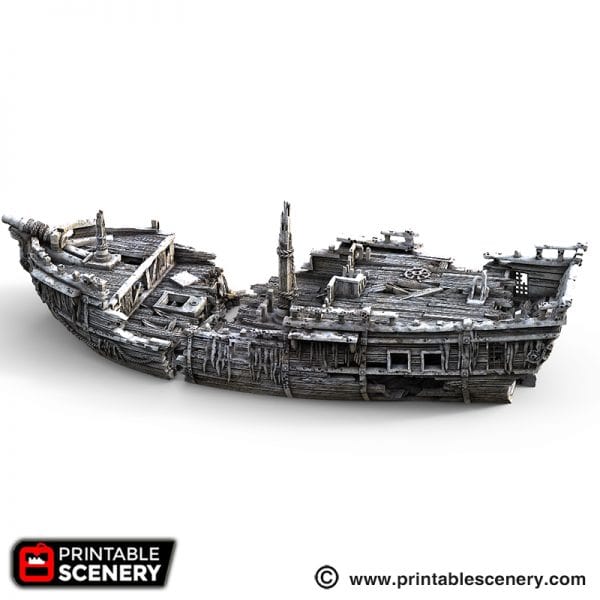 Tabletop Terrain Scatter Terrain The Wreck - Pirate Scatter Terrain