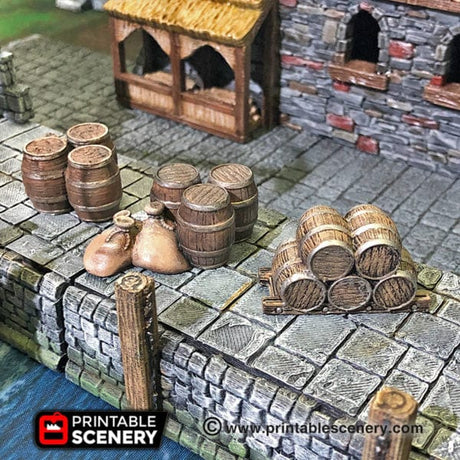 Tabletop Terrain Ship Cargo Piles - Pirate Scatter Terrain