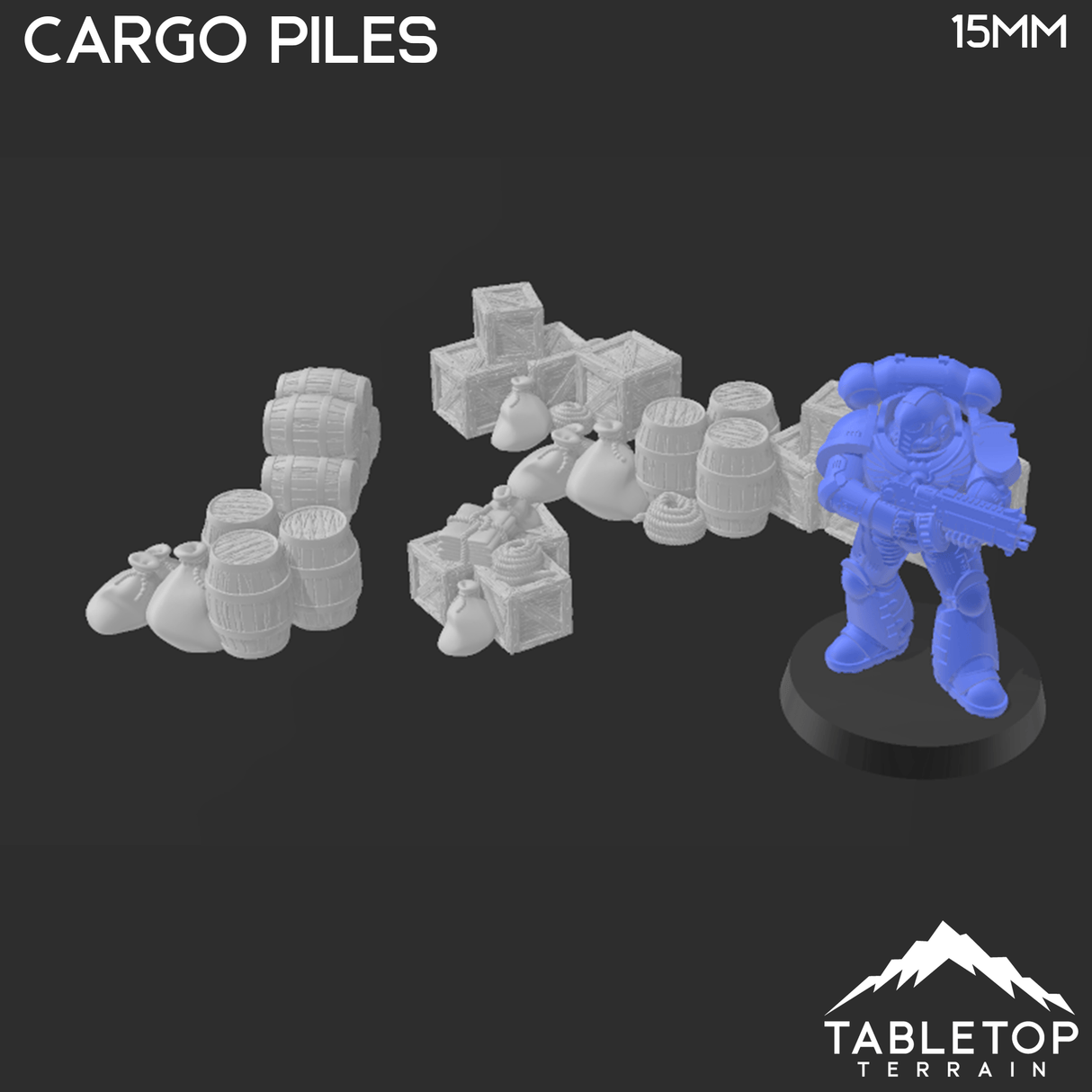 Tabletop Terrain Ship Cargo Piles - Pirate Scatter Terrain