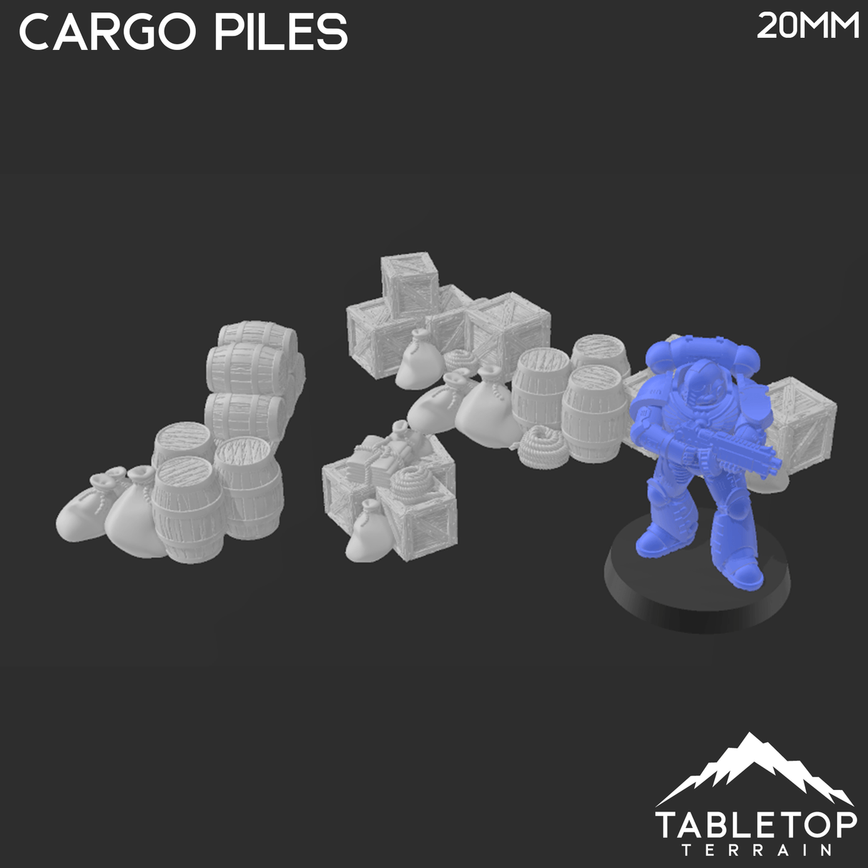 Tabletop Terrain Ship Cargo Piles - Pirate Scatter Terrain