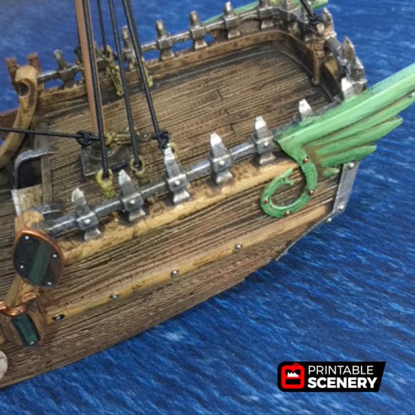 Tabletop Terrain Ship Dhow - Merchant Ship