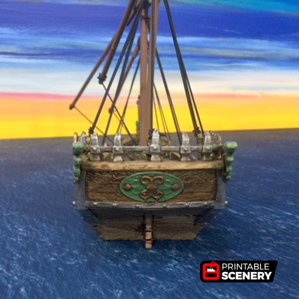 Tabletop Terrain Ship Dhow - Merchant Ship