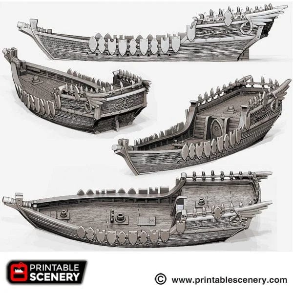 Tabletop Terrain Ship Dhow - Merchant Ship