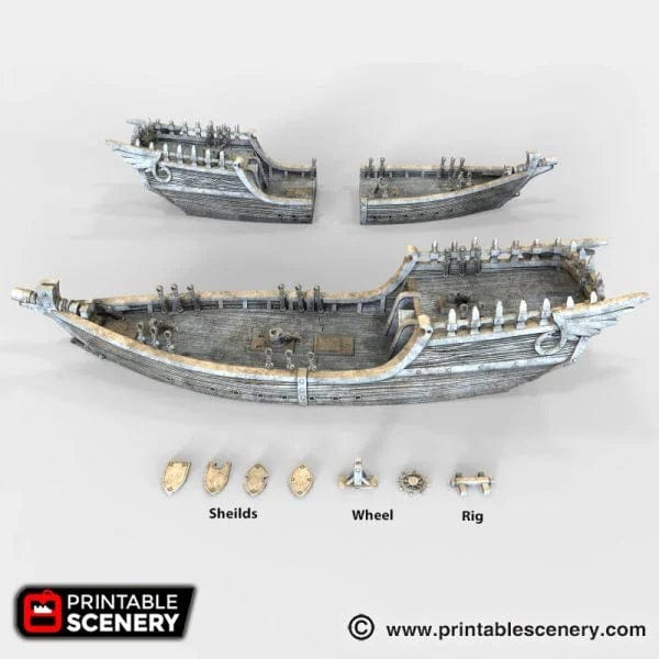 Tabletop Terrain Ship Dhow - Merchant Ship