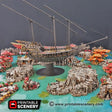 Tabletop Terrain Ship Flying Dhow - Flying Merchant Ship