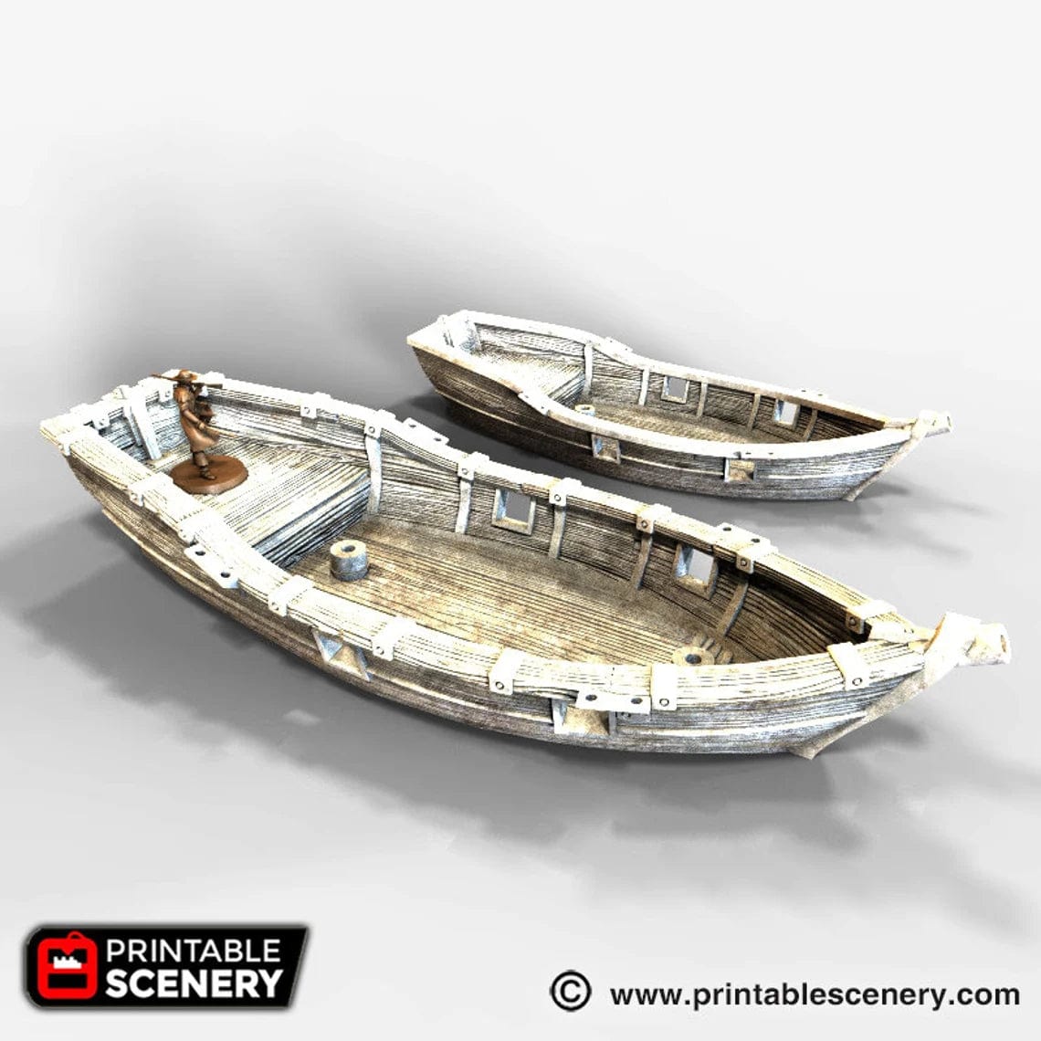 Tabletop Terrain Ship Skiff - Pirate Ship