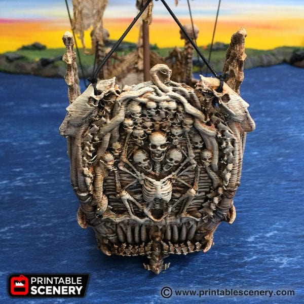 Tabletop Terrain Ship Undead Fluyt - Undead Pirate Ship