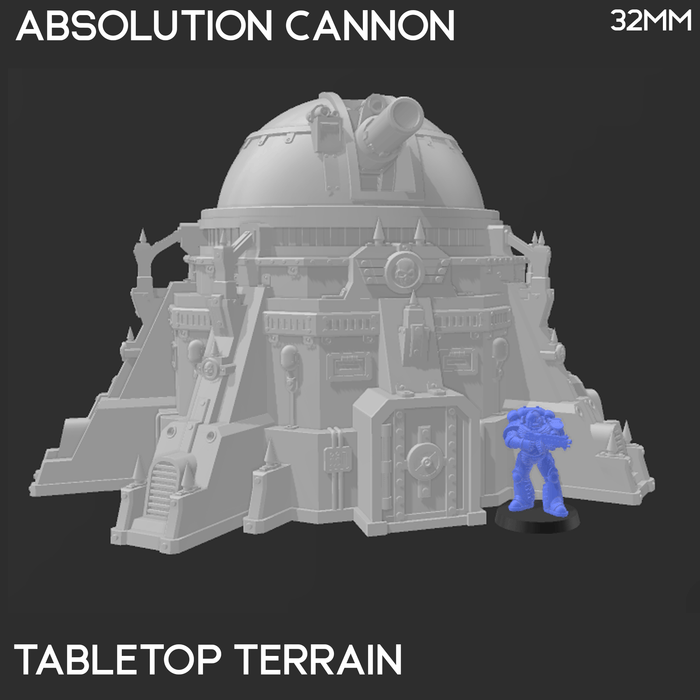 Tabletop Terrain Terrain Absolution Cannon - 40k Terrain