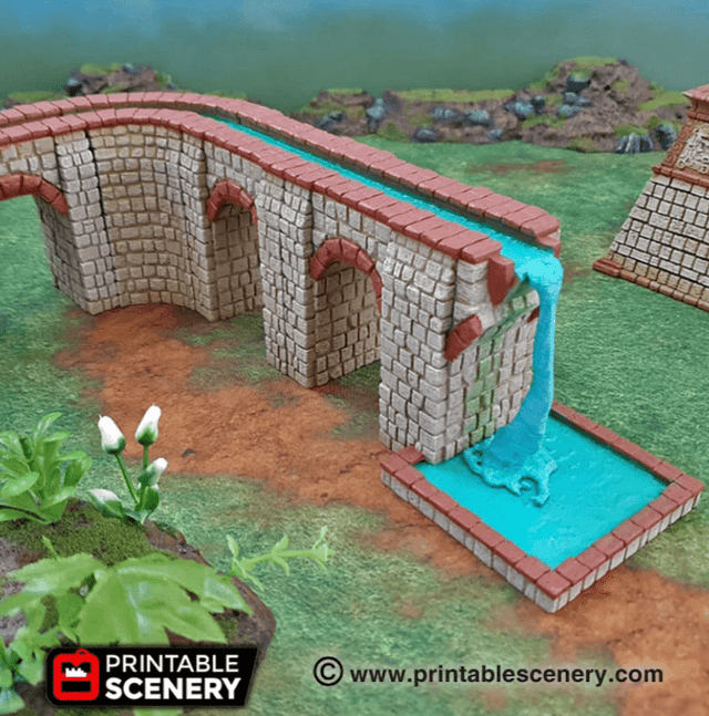 Tabletop Terrain Terrain Ancient Aqueducts - Fantasy Terrain
