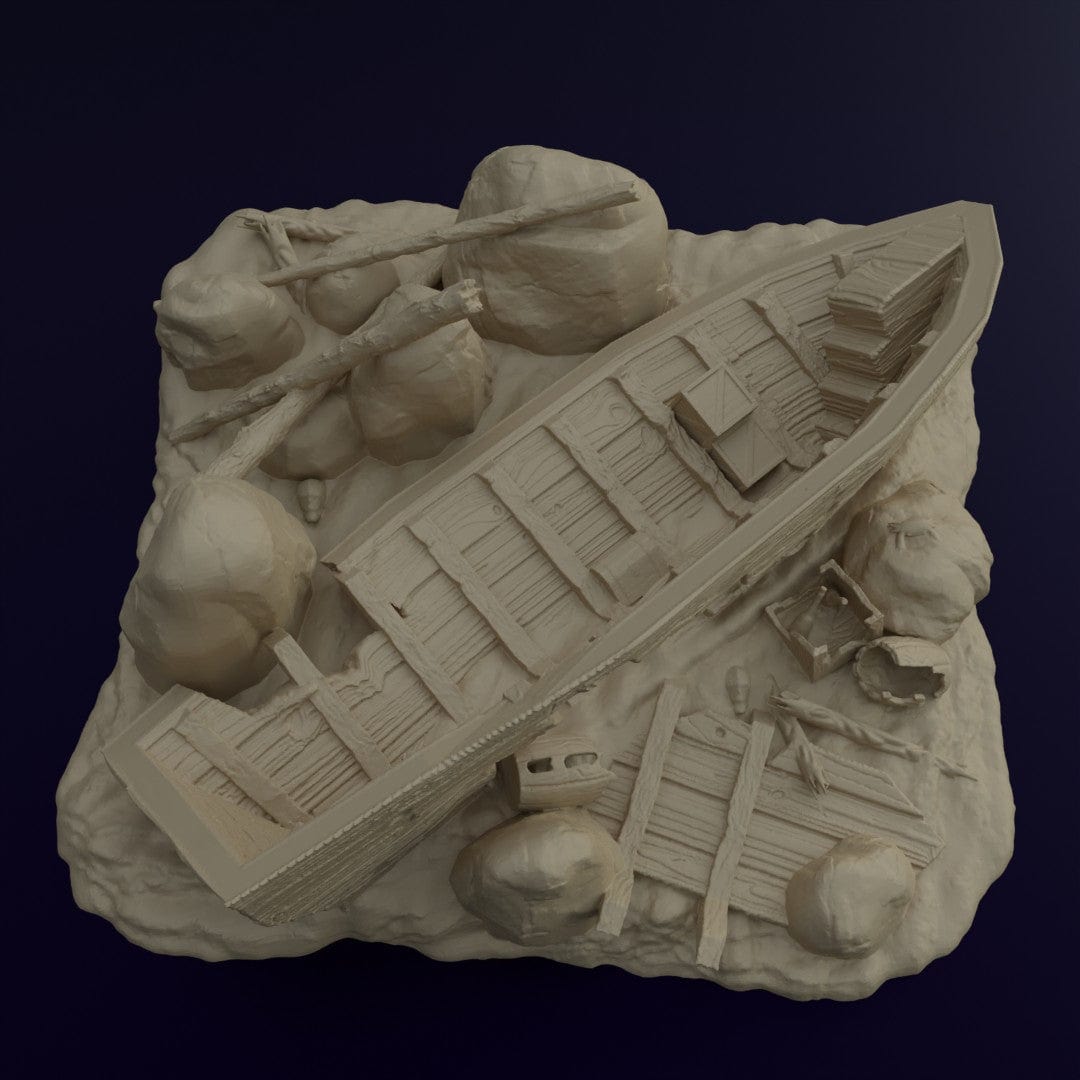 Tabletop Terrain Terrain Ashored Galley