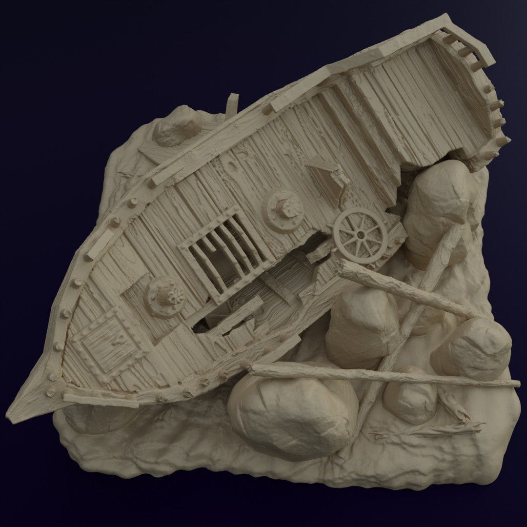 Tabletop Terrain Terrain Ashored Galley