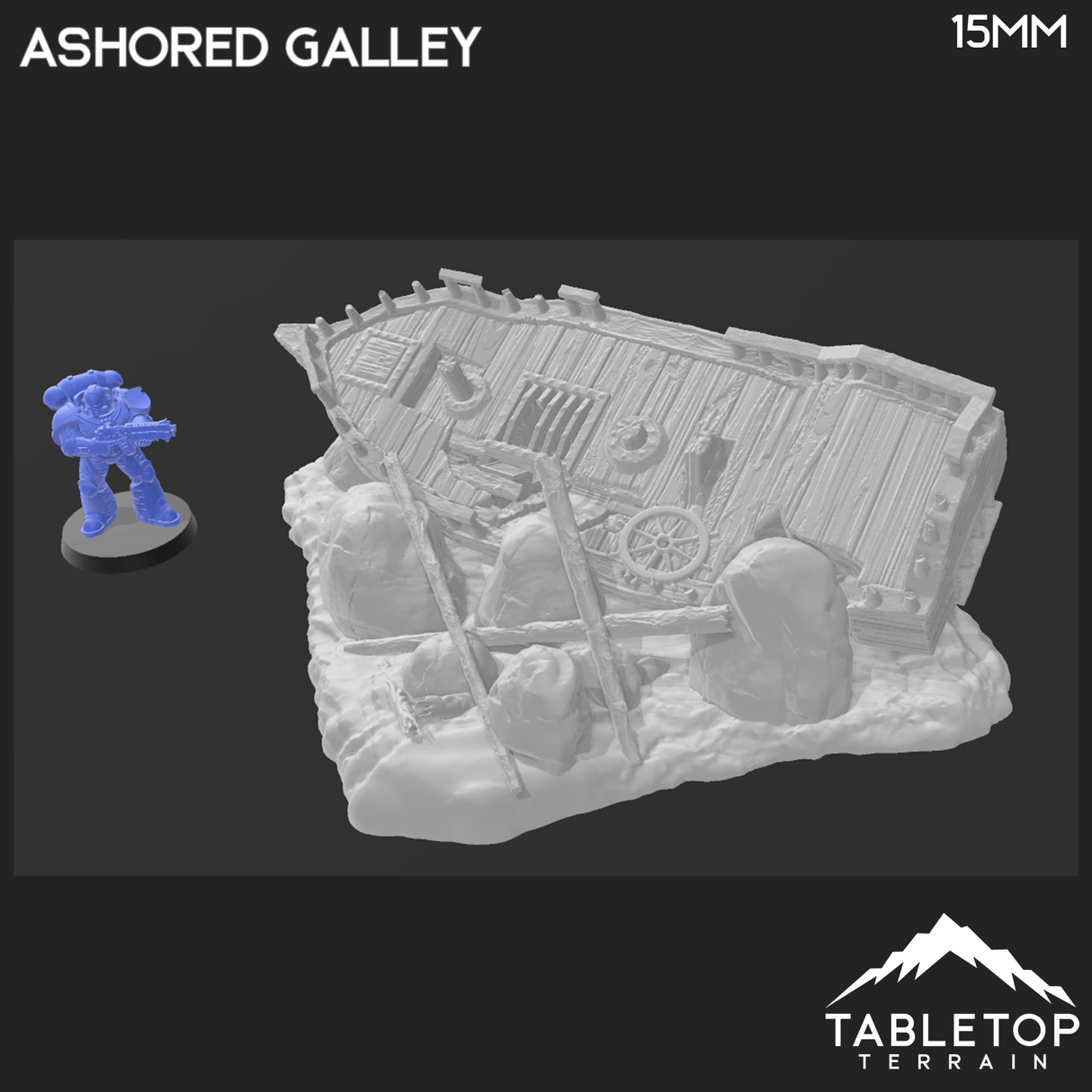 Tabletop Terrain Terrain Ashored Galley