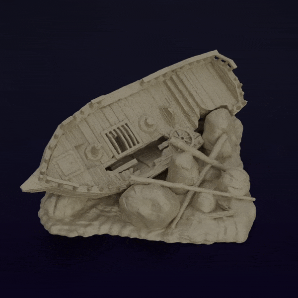 Tabletop Terrain Terrain Ashored Galley