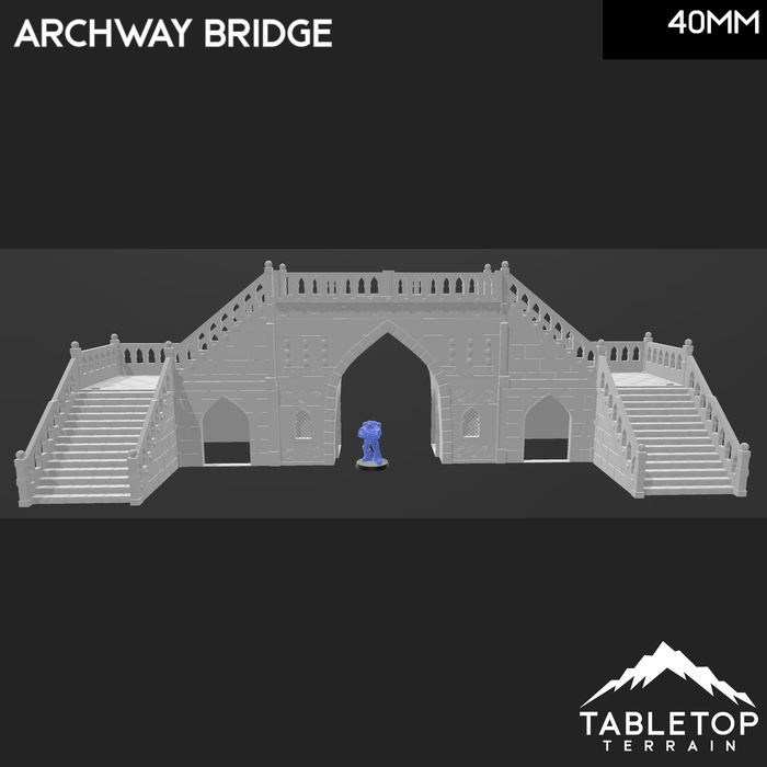 Tabletop Terrain Terrain Atreus Settlement Archway Bridge - Star Wars Legion Terrain