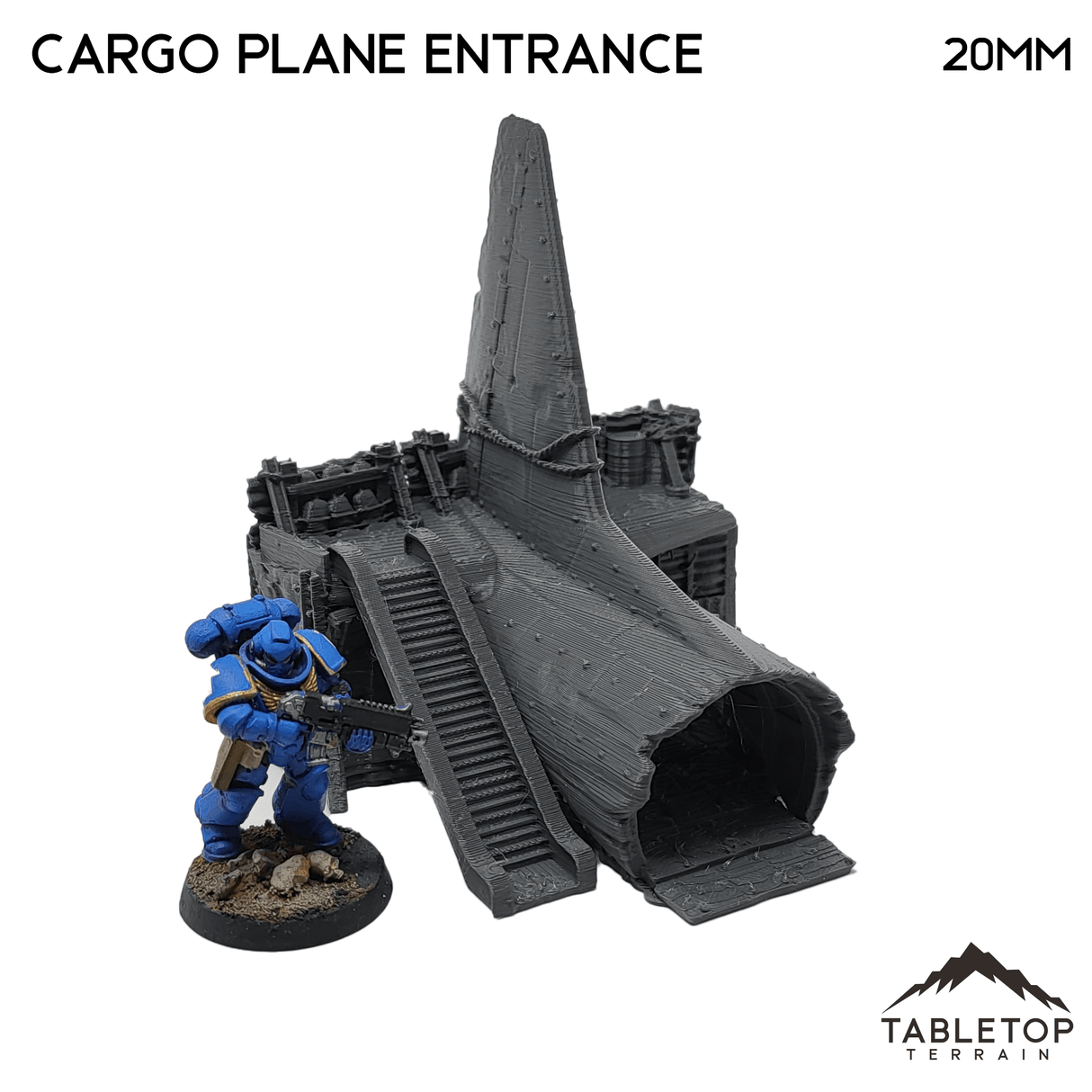 Tabletop Terrain Terrain Cargo Plane Rampart Entrance - Apocalyptic Terrain