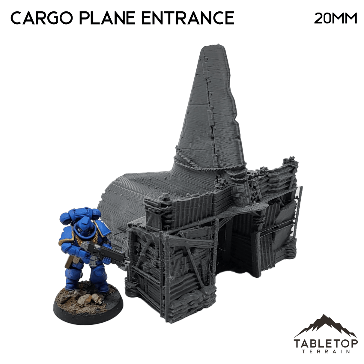 Tabletop Terrain Terrain Cargo Plane Rampart Entrance - Apocalyptic Terrain