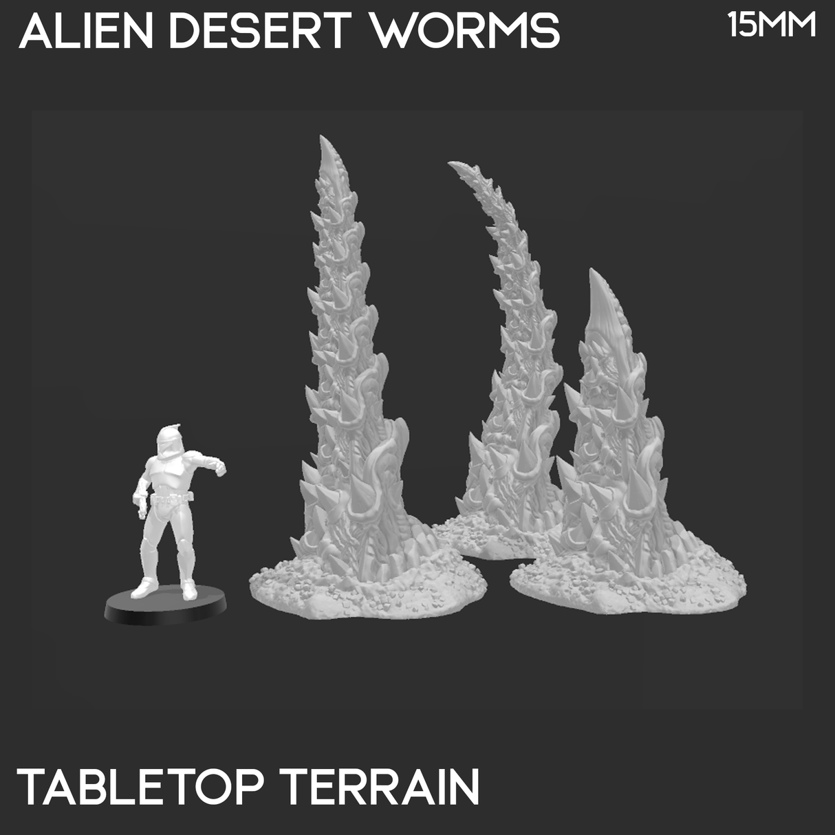 Tabletop Terrain Terrain Desert Worms - Scatter Terrain