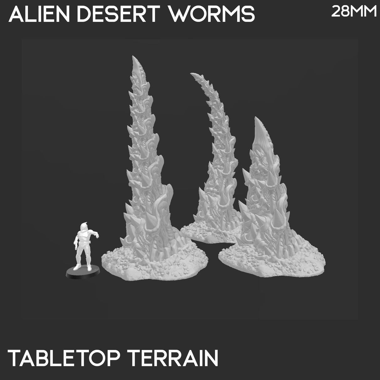Tabletop Terrain Terrain Desert Worms - Scatter Terrain