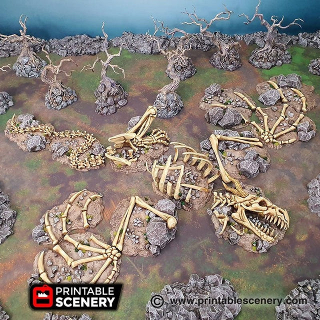 Tabletop Terrain Terrain Dragon's Graveyard - Fantasy Terrain