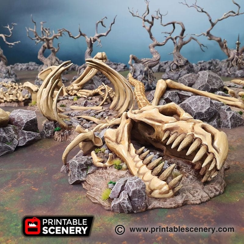 Tabletop Terrain Terrain Dragon's Graveyard - Fantasy Terrain