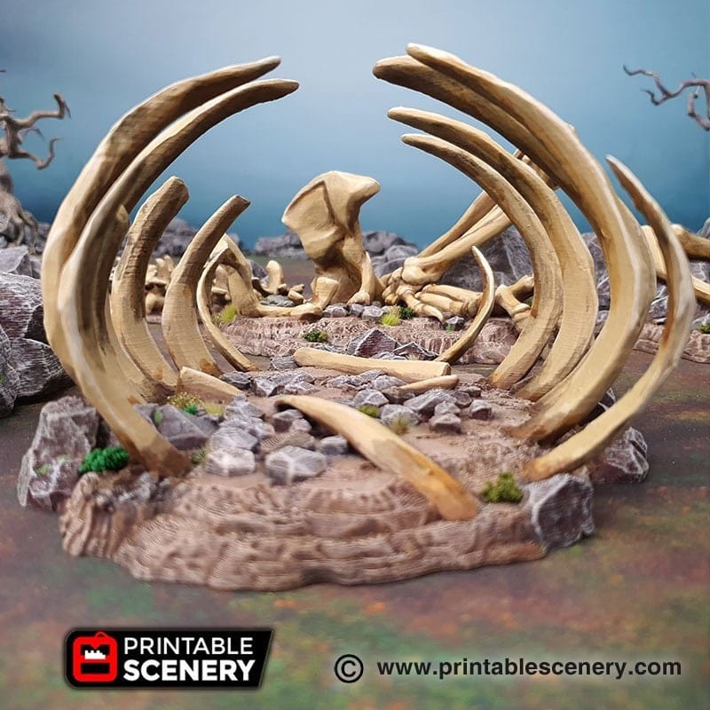 Tabletop Terrain Terrain Dragon's Graveyard - Fantasy Terrain