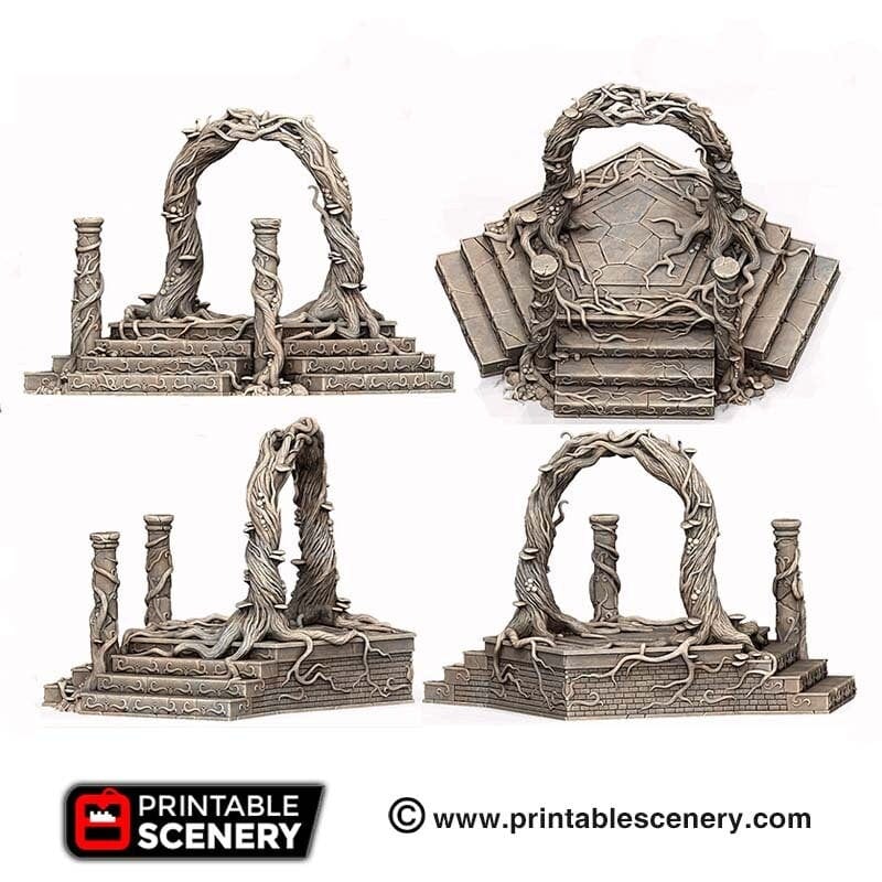 Tabletop Terrain Terrain Elven Portal - Fantasy Terrain
