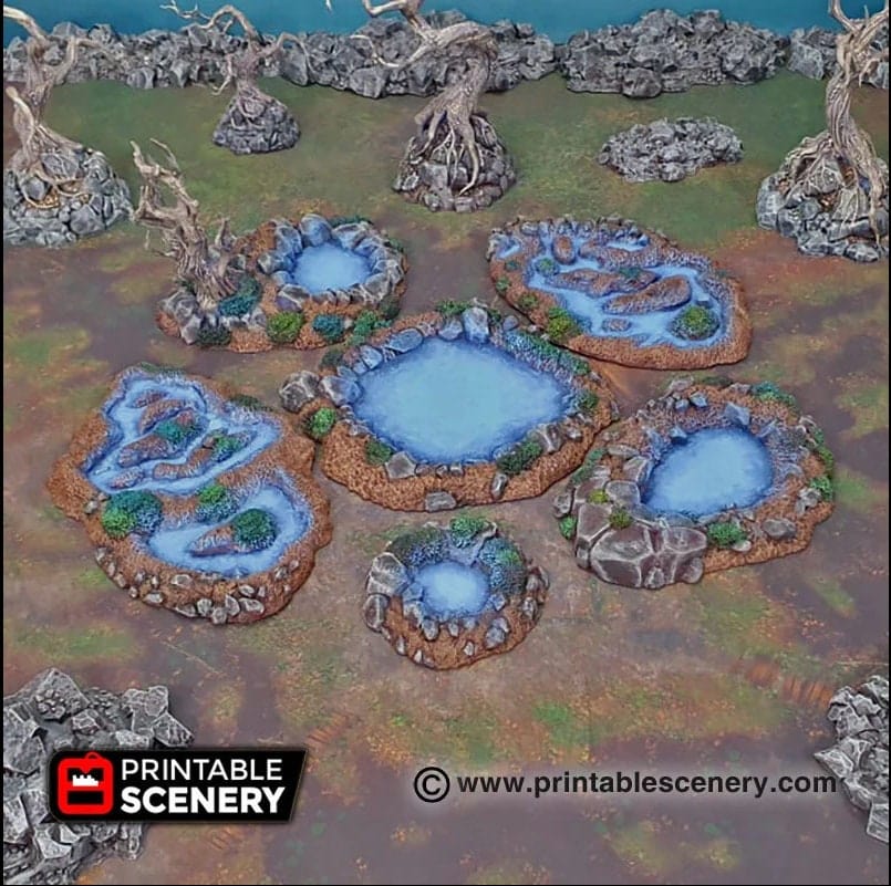 Tabletop Terrain Terrain Fey Marshes - Fantasy Terrain