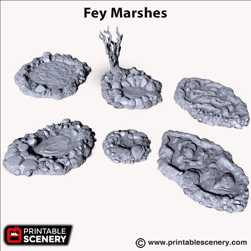 Tabletop Terrain Terrain Fey Marshes - Fantasy Terrain