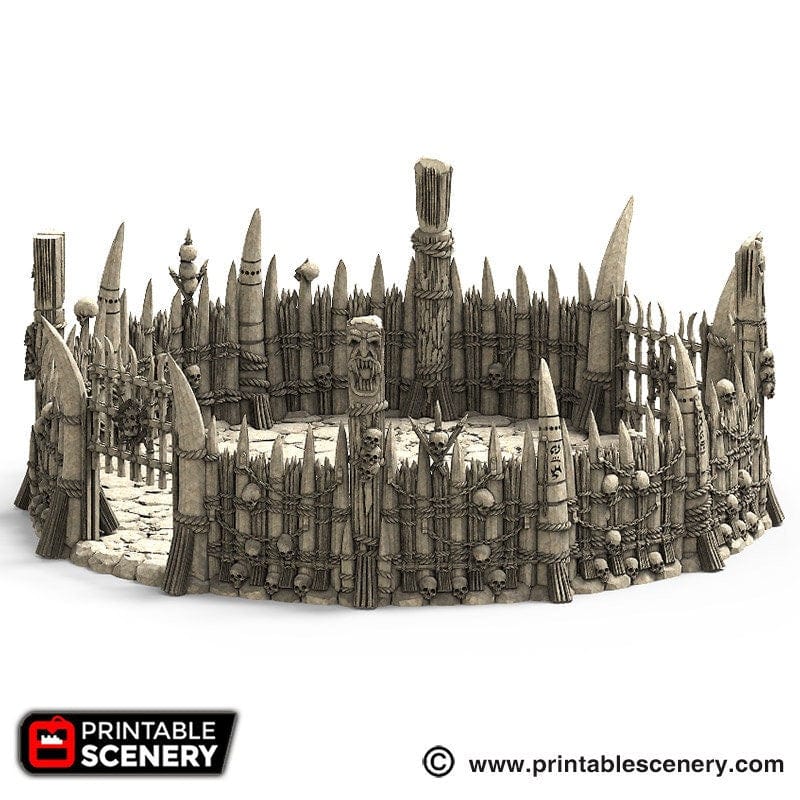 Tabletop Terrain Terrain Fighting Pit - Tribal Terrain
