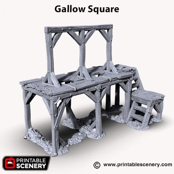 Tabletop Terrain Terrain Gallows Square - Fantasy Terrain
