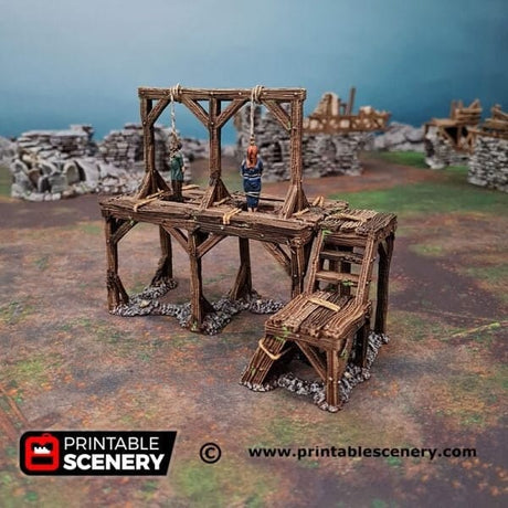Tabletop Terrain Terrain Gallows Square - Fantasy Terrain