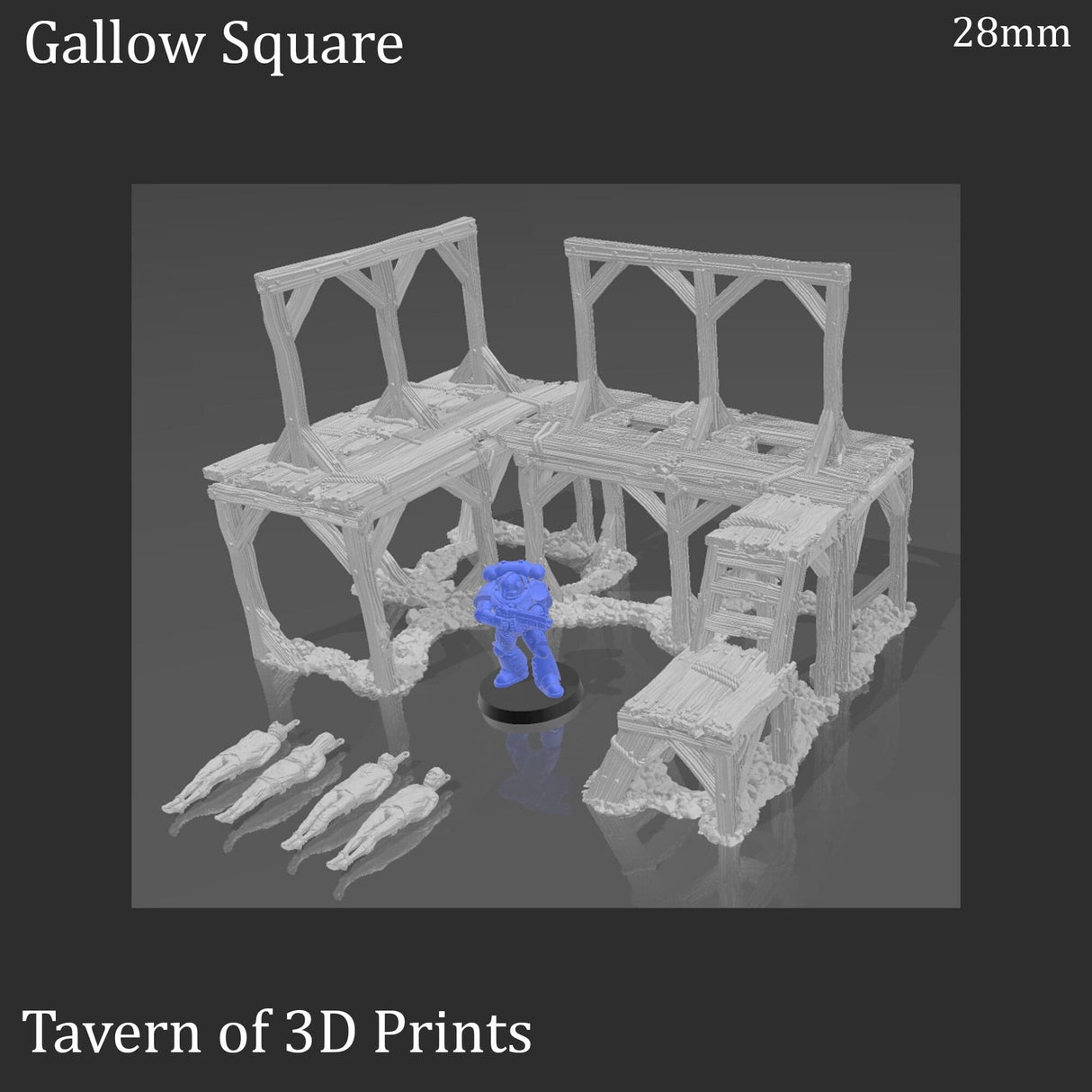Tabletop Terrain Terrain Gallows Square - Fantasy Terrain