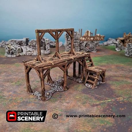 Tabletop Terrain Terrain Gallows Square - Fantasy Terrain