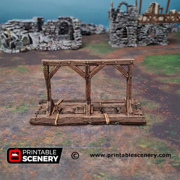Tabletop Terrain Terrain Gallows Square - Fantasy Terrain