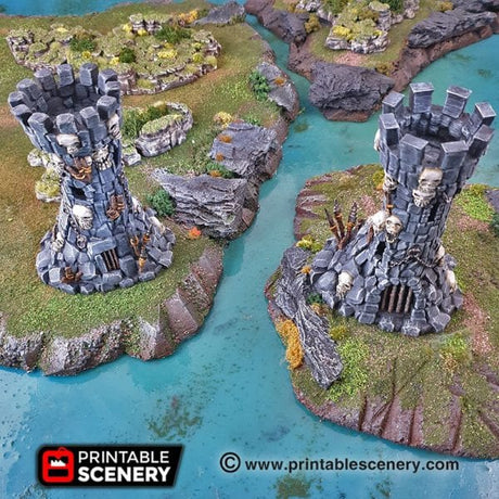Tabletop Terrain Terrain Goblin Guard Towers - Fantasy Terrain