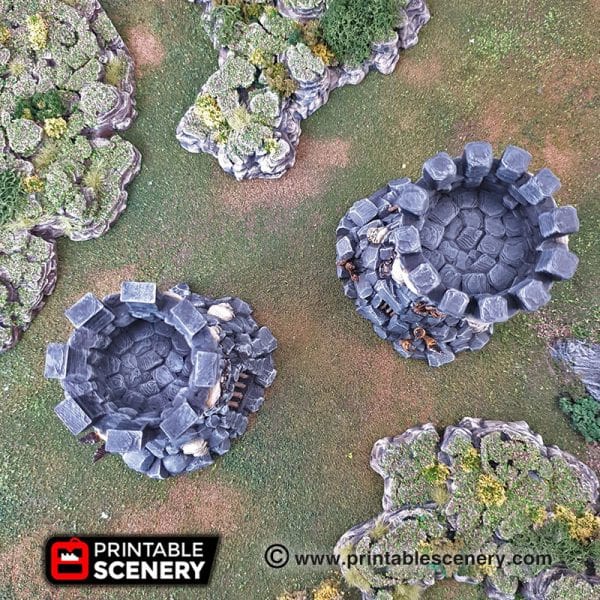 Tabletop Terrain Terrain Goblin Guard Towers - Fantasy Terrain
