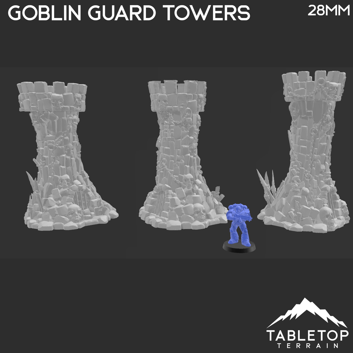 Tabletop Terrain Terrain Goblin Guard Towers - Fantasy Terrain