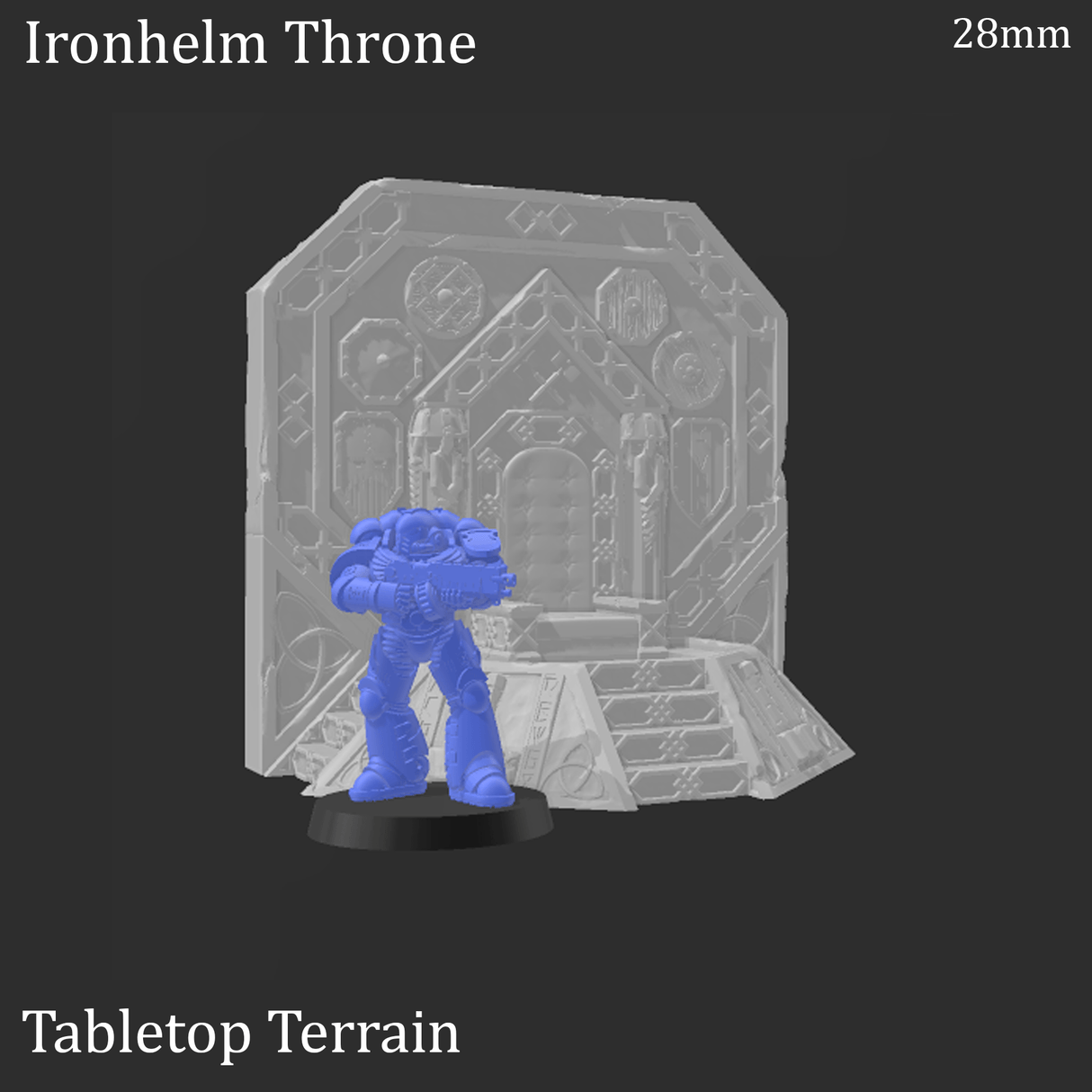 Tabletop Terrain Terrain Ironhelm Throne - Fantasy Terrain
