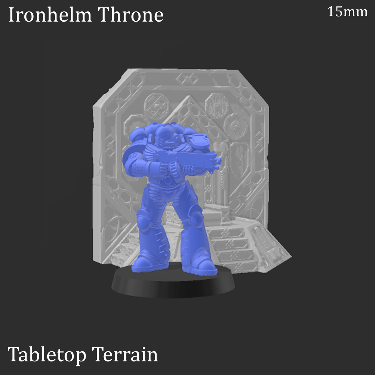 Tabletop Terrain Terrain Ironhelm Throne - Fantasy Terrain