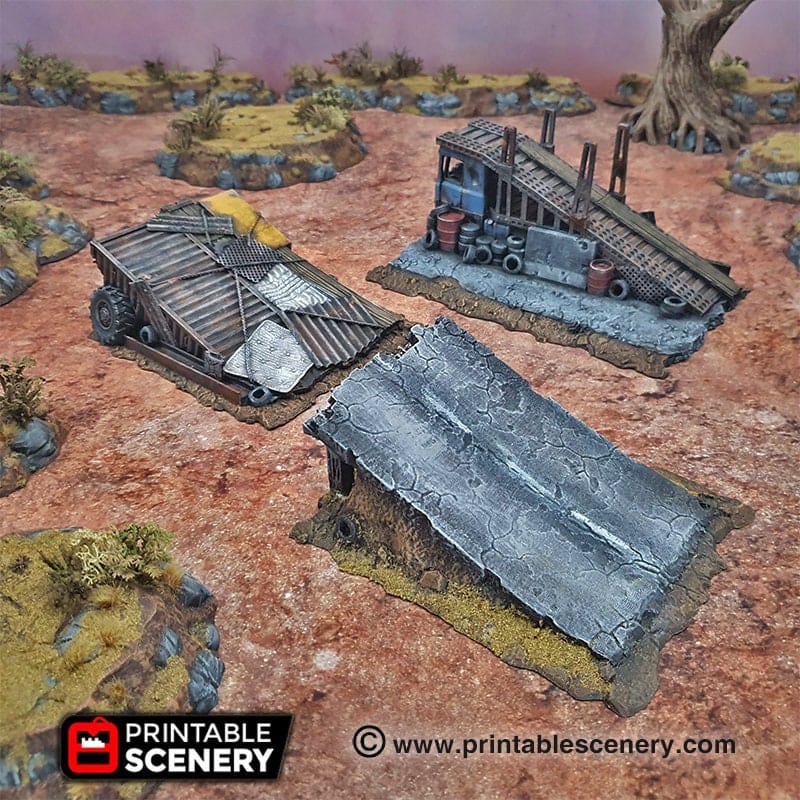 Tabletop Terrain Terrain Junk Jumps - Apocalyptic Terrain