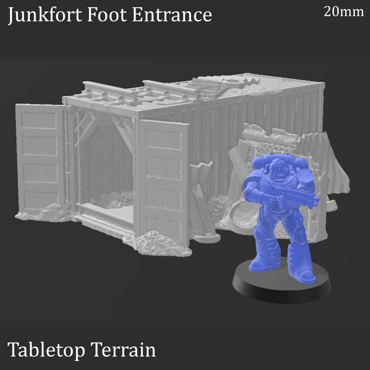 Tabletop Terrain Terrain Junkfort Foot Entrance - Apocalyptic Terrain