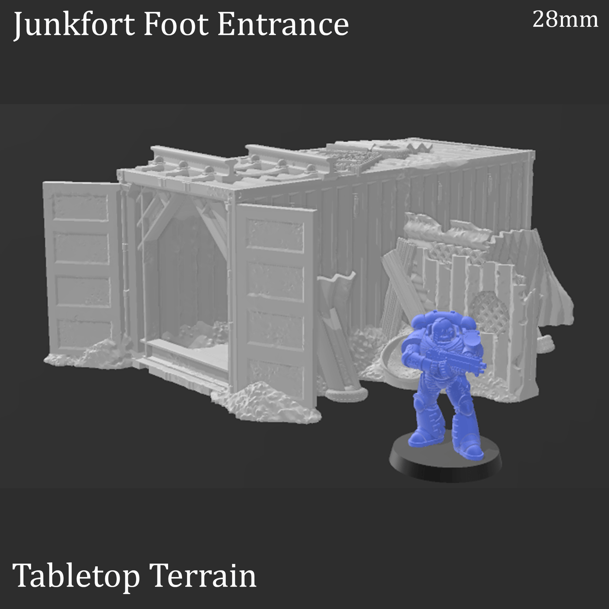 Tabletop Terrain Terrain Junkfort Foot Entrance - Apocalyptic Terrain